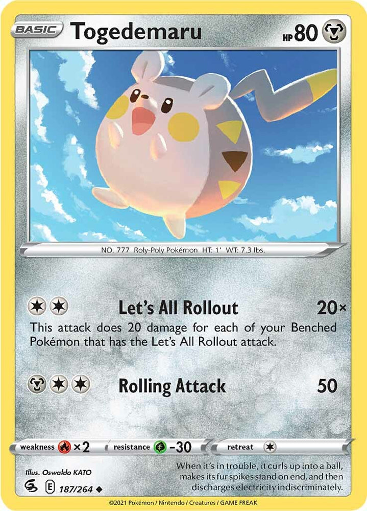 Togedemaru (187/264) [Sword & Shield: Fusion Strike] Pokémon