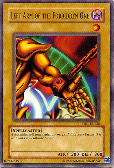 Left Arm of the Forbidden One [DB1-EN138] Common Yu-Gi-Oh!