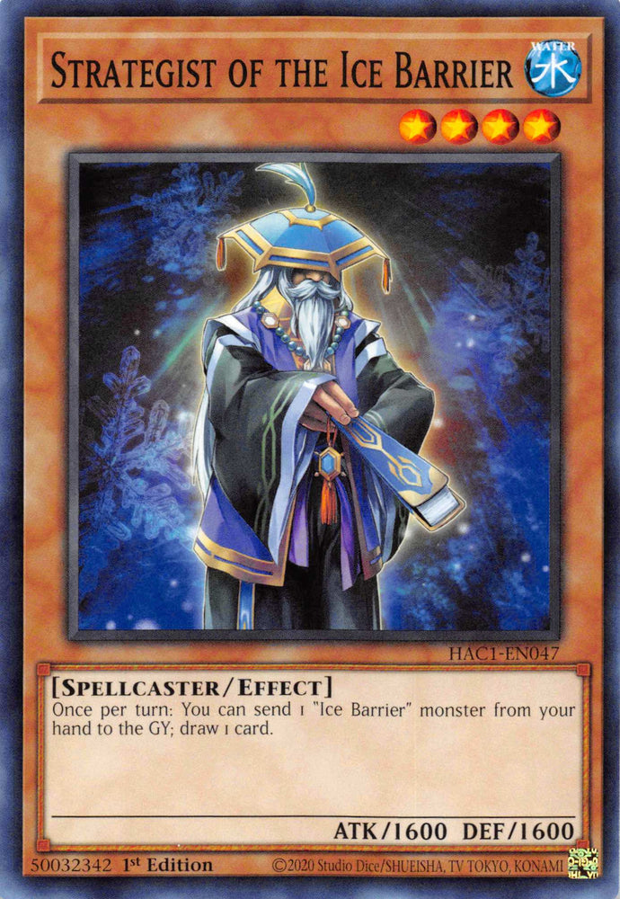 Strategist of the Ice Barrier [HAC1-EN047] Common Yu-Gi-Oh!