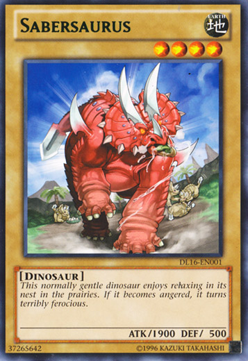Sabersaurus (Green) [DL16-EN001] Rare Yu-Gi-Oh!