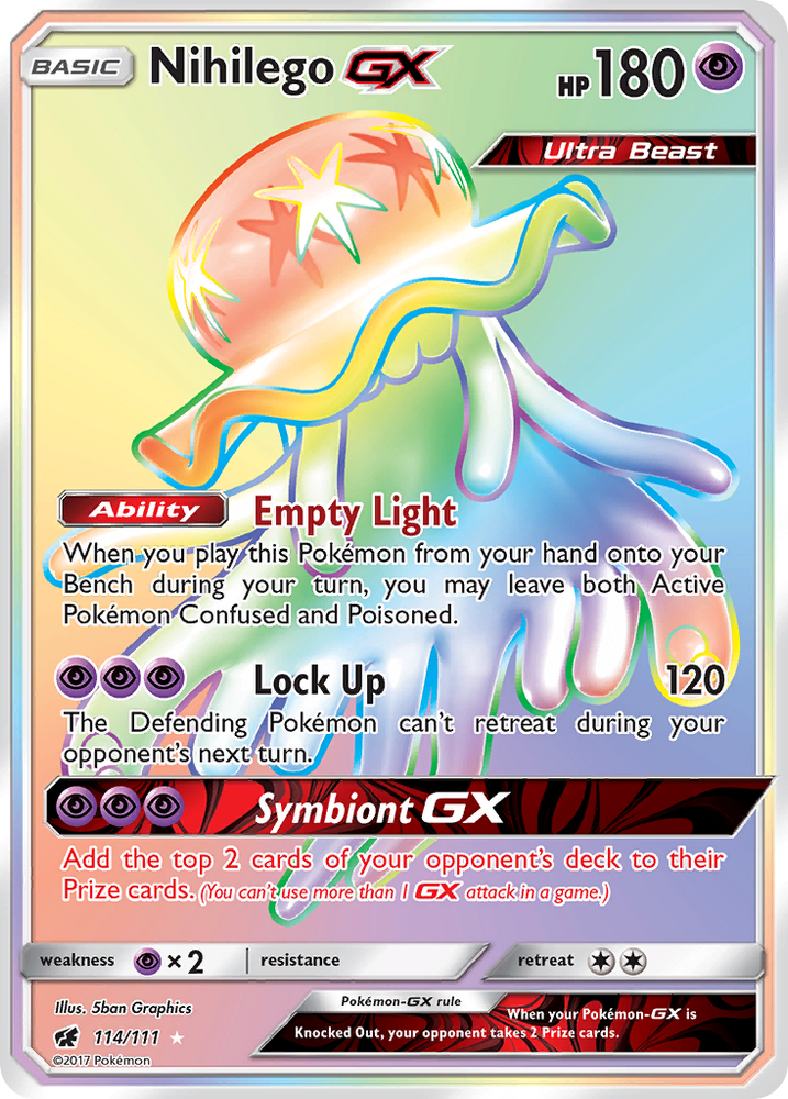 Nihilego GX (114/111) [Sun & Moon: Crimson Invasion] Pokémon