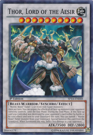 Thor, Lord of the Aesir [SP14-EN048] Starfoil Rare Yu-Gi-Oh!