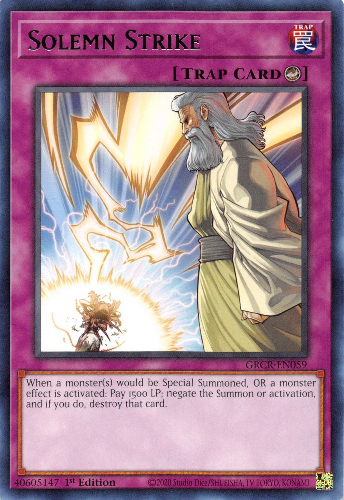 Solemn Strike [GRCR-EN059] Rare Yu-Gi-Oh!