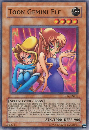 Toon Gemini Elf [DB2-EN119] Common Yu-Gi-Oh!