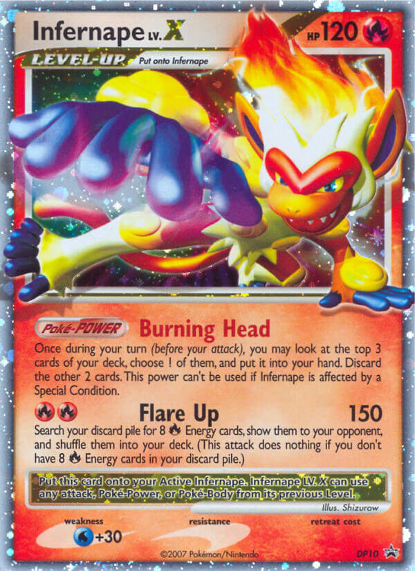 Infernape LV.X (DP10) [Diamond & Pearl: Black Star Promos] Pokémon