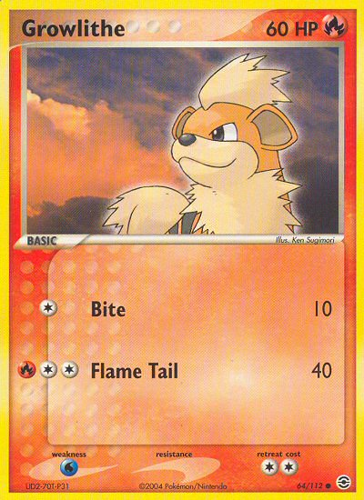 Growlithe (64/112) [EX: FireRed & LeafGreen] Pokémon