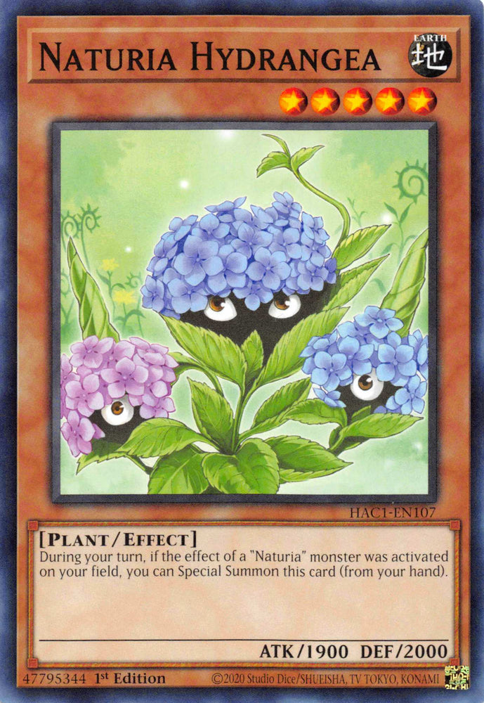 Naturia Hydrangea [HAC1-EN107] Common Yu-Gi-Oh!