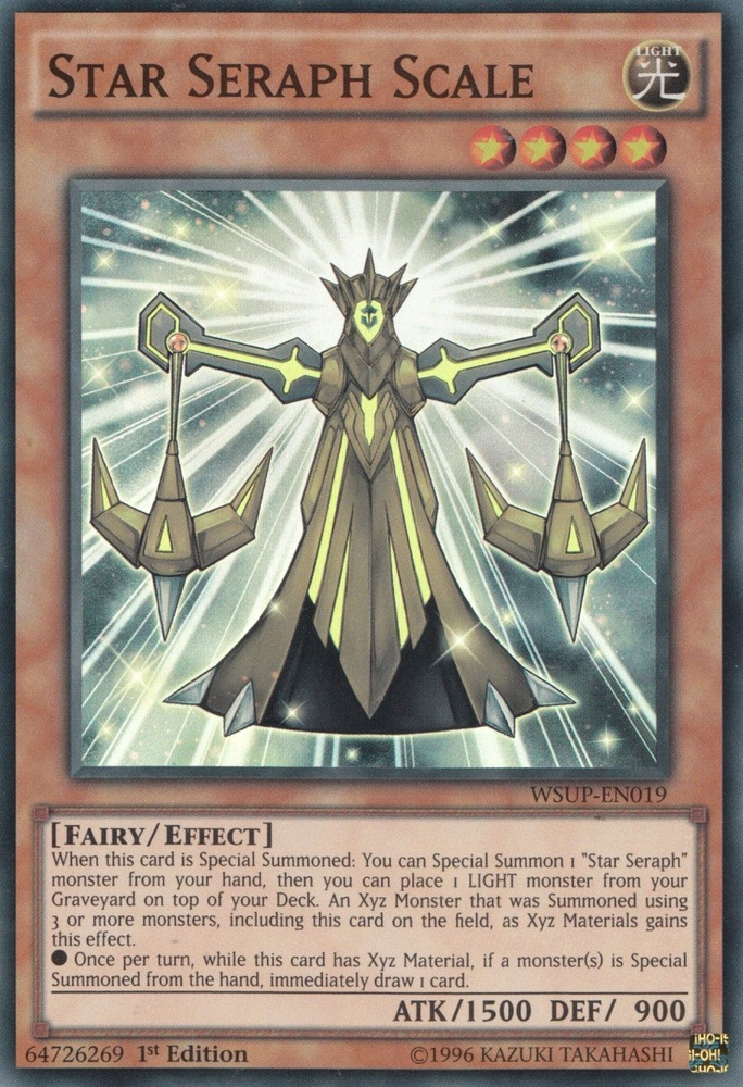 Star Seraph Scale [WSUP-EN019] Super Rare Yu-Gi-Oh!