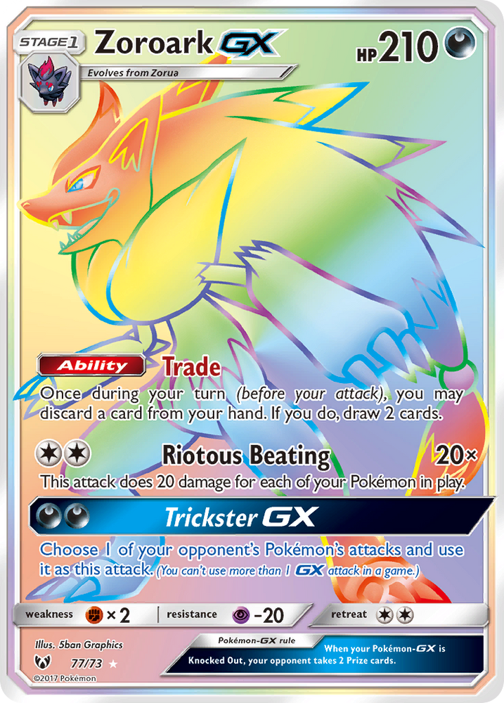 Zoroark GX (77/73) [Sun & Moon: Shining Legends] Pokémon