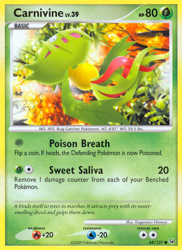 Carnivine (68/127) [Platinum: Base Set] Pokémon