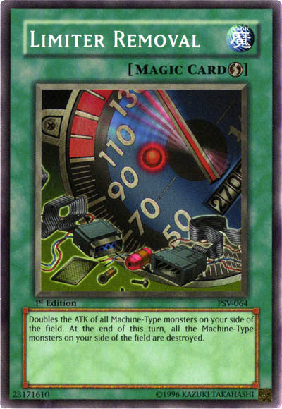 Limiter Removal [PSV-064] Super Rare Yu-Gi-Oh!