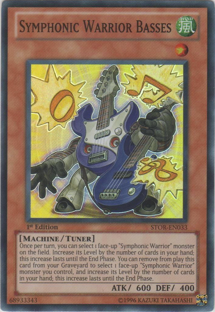 Symphonic Warrior Basses [STOR-EN033] Super Rare Yu-Gi-Oh!