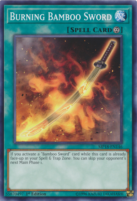 Burning Bamboo Sword [MP18-EN146] Short Print Yu-Gi-Oh!