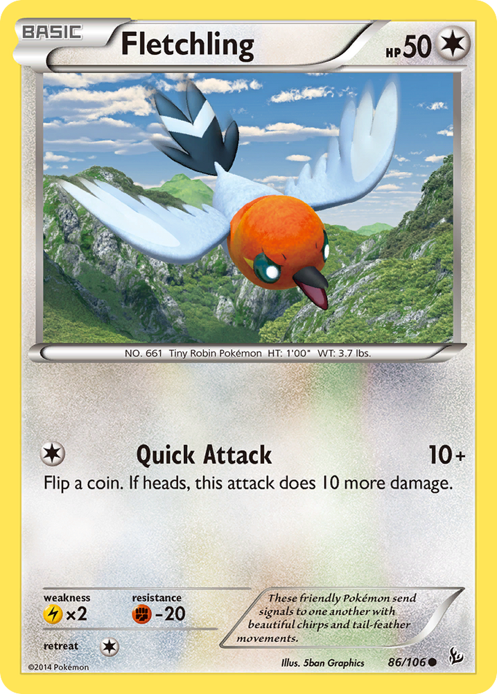 Fletchling (86/106) [XY: Flashfire] Pokémon