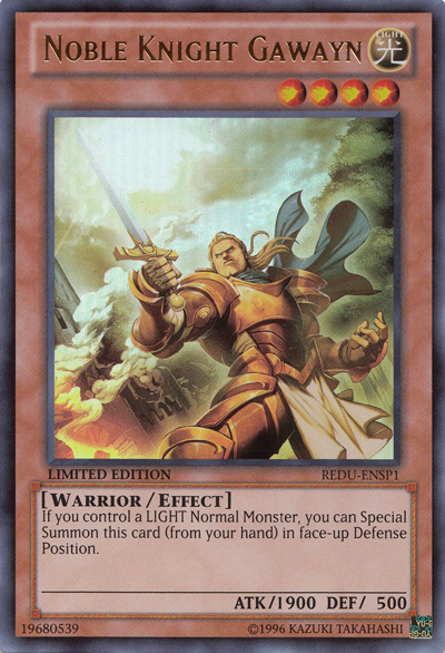 Noble Knight Gawayn [REDU-ENSP1] Ultra Rare Yu-Gi-Oh!