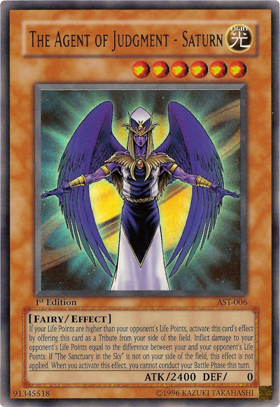 The Agent of Judgment - Saturn [AST-006] Ultra Rare Yu-Gi-Oh!