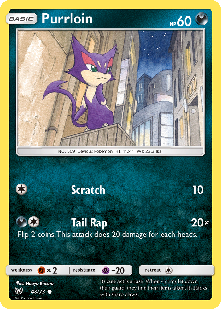 Purrloin (48/73) [Sun & Moon: Shining Legends] Pokémon