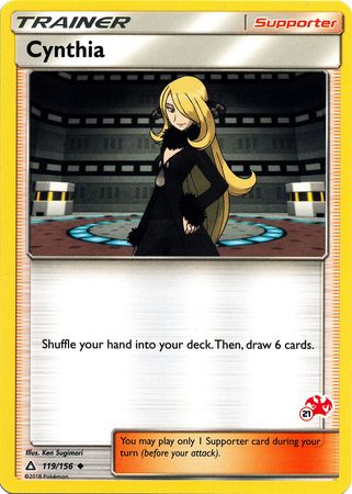 Cynthia (119/156) (Charizard Stamp #21) [Battle Academy 2020] Pokémon
