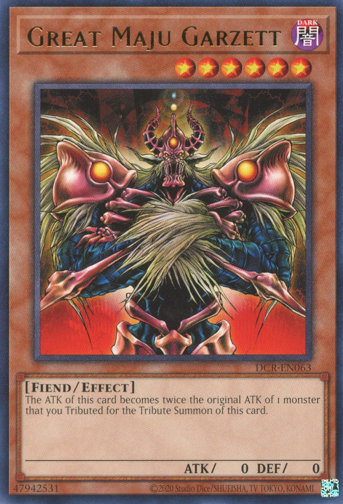 Great Maju Garzett [DCR-EN063] Rare Yu-Gi-Oh!