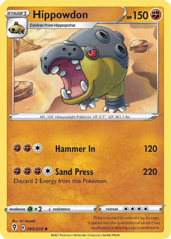 Hippowdon (085/203) [Sword & Shield: Evolving Skies] Pokémon