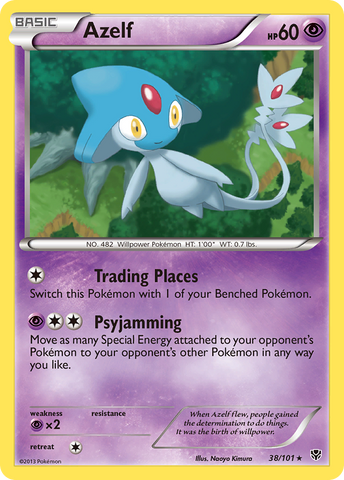 Azelf (38/101) [Black & White: Plasma Blast] Pokémon