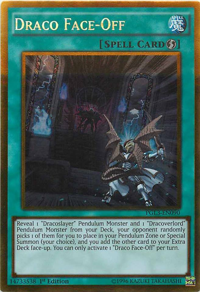 Draco Face-Off [PGL3-EN090] Gold Rare Yu-Gi-Oh!