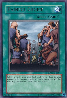 Painful Choice [RP01-EN059] Rare Yu-Gi-Oh!