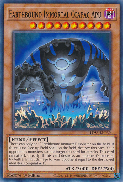 Earthbound Immortal Ccapac Apu [LDS3-EN039] Common Yu-Gi-Oh!
