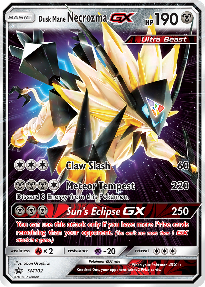 Dusk Mane Necrozma GX (SM102) [Sun & Moon: Black Star Promos] Pokémon