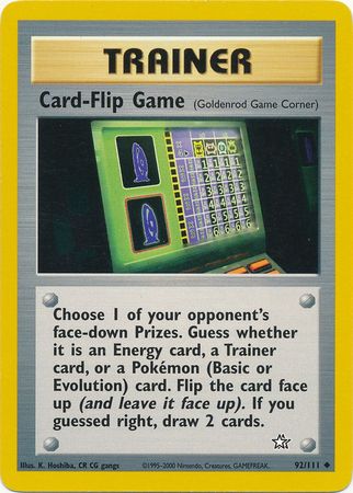 Card-Flip Game (92/111) [Neo Genesis Unlimited] Pokémon