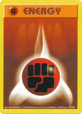 Fighting Energy (97/102) [Base Set Shadowless Unlimited] Pokémon