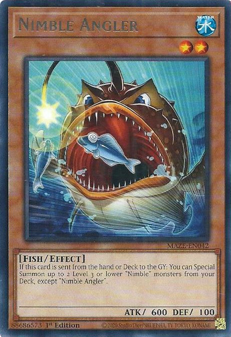 Nimble Angler [MAZE-EN042] Rare Yu-Gi-Oh!