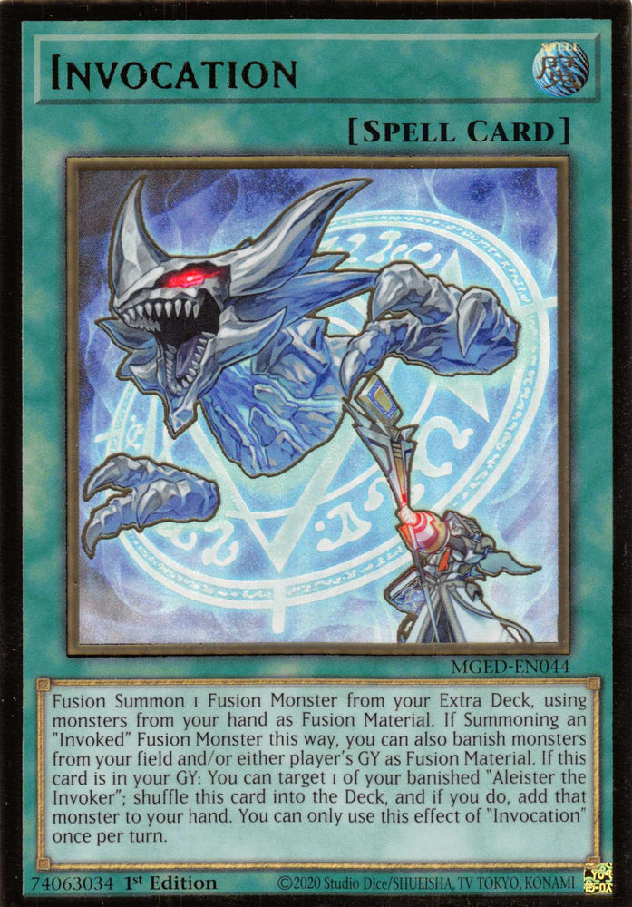 Invocation [MGED-EN044] Gold Rare Yu-Gi-Oh!