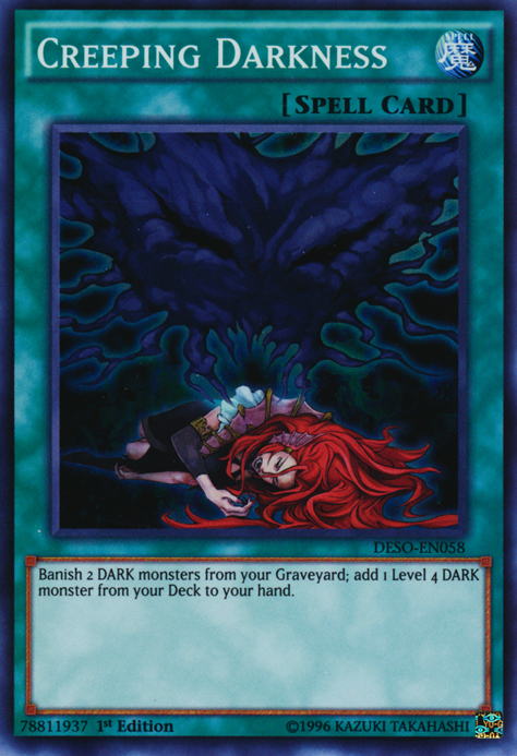 Creeping Darkness [DESO-EN058] Super Rare Yu-Gi-Oh!