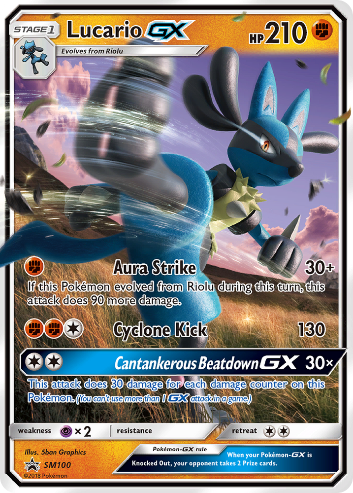 Lucario GX (SM100) [Sun & Moon: Black Star Promos] Pokémon