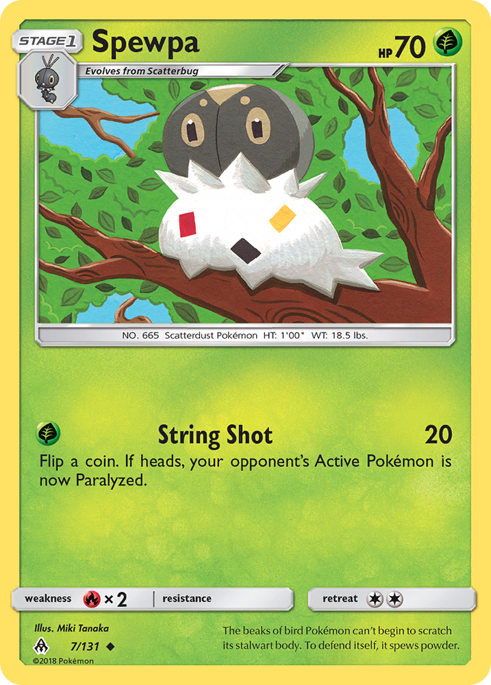 Spewpa (7/131) [Sun & Moon: Forbidden Light] Pokémon
