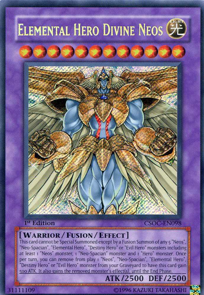 Elemental Hero Divine Neos [CSOC-EN098] Secret Rare Yu-Gi-Oh!