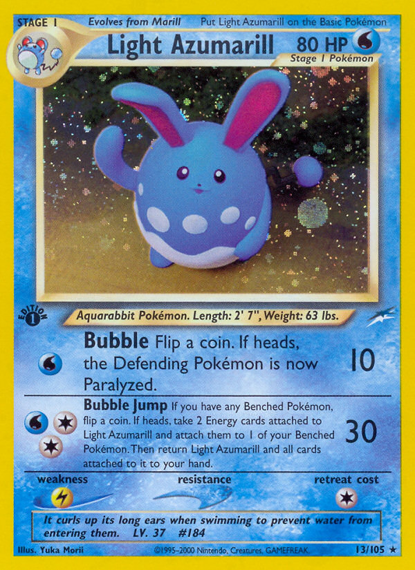 Light Azumarill (13/105) [Neo Destiny 1st Edition] Pokémon