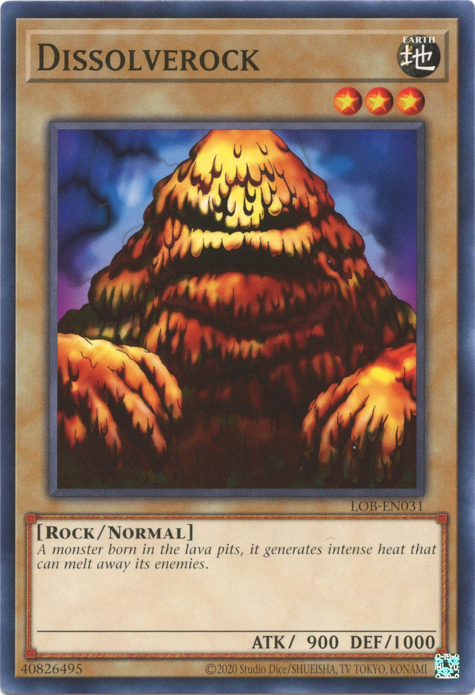 Dissolverock (25th Anniversary) [LOB-EN031] Common Yu-Gi-Oh!