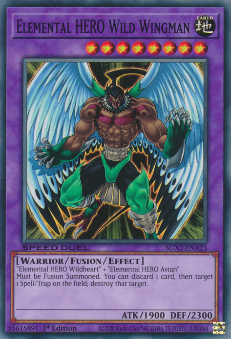 Elemental HERO Wild Wingman [SGX2-ENA23] Common Yu-Gi-Oh!