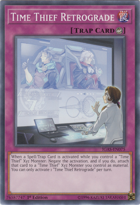 Time Thief Retrograde [IGAS-EN075] Common Yu-Gi-Oh!