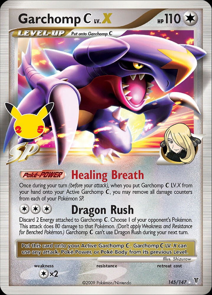 Garchomp C LV.X (145/147) [Celebrations: 25th Anniversary - Classic Collection] Pokémon