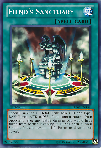 Fiend's Sanctuary [BP02-EN151] Mosaic Rare Yu-Gi-Oh!