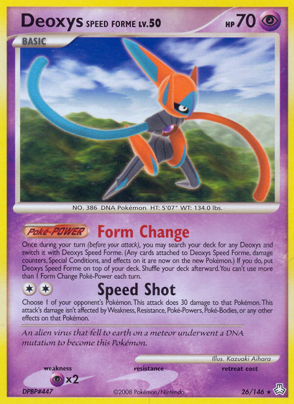 Deoxys Speed Forme (26/146) [Diamond & Pearl: Legends Awakened] Pokémon