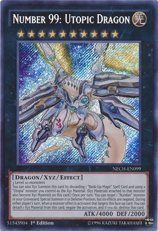 Number 99: Utopic Dragon [NECH-EN099] Secret Rare Yu-Gi-Oh!