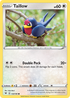 Taillow (133/185) [Sword & Shield: Vivid Voltage] Pokémon