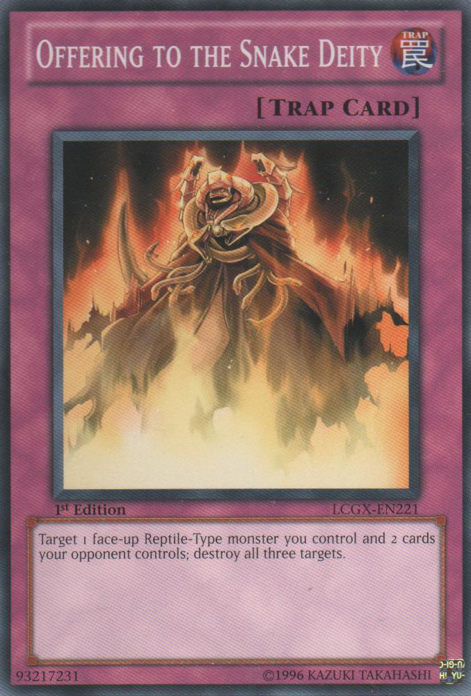 Offering to the Snake Deity [LCGX-EN221] Common Yu-Gi-Oh!