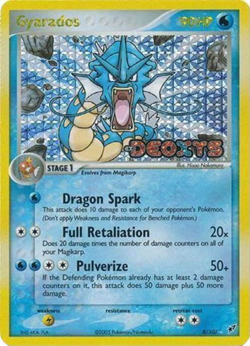 Gyarados (8/107) (Stamped) [EX: Deoxys] Pokémon